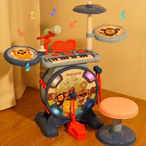 Childrens drum kit for beginners professional toy for mini babies boys and girls birthday gifts for young children