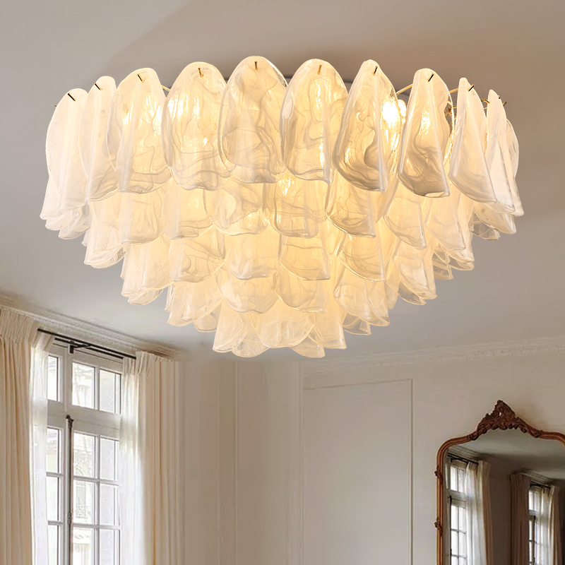 2026 New French-Style Light Luxury Crystal Chandelier, Elegant Living Room Main Light, Cream Simple Dining Room Bedroom Crystal Lighting Fixtures