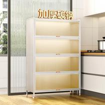 Kitchen cabinet rack floor-standing multi-layer multi-functional cabinet storage cabinet wall-mounted microwave storage cabinet miscellaneous cabinet