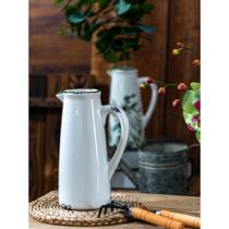 Orphan ceramic vase ornaments living room flower arrangements creative pastoral style vase ornaments dried flower arrangements European style