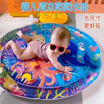 Baby Patting Water Mat Infant Learning Climbing Toy Crawling Artifact Summer Cool Water Mat Playing with Water 8 Toys 6 Months