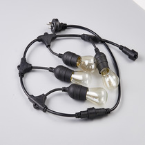 E27 screw lamp holder light string cord outdoor breeding farm waterproof chandelier power cord lamp holder wedding garden decoration