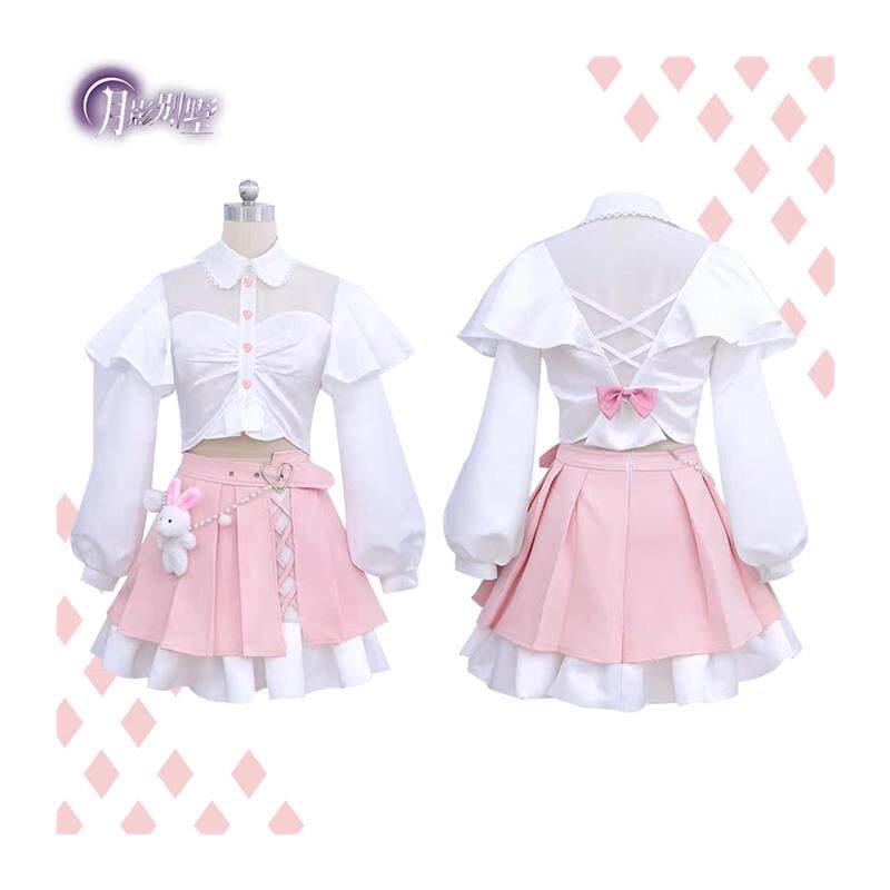 月影别墅梵优cos服粉色安娜cosplay女装连衣裙全套_Cosplay女装_淘宝游戏网