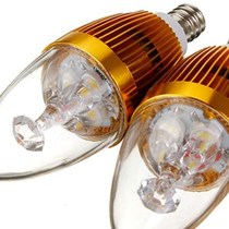 Best Promotion E12 3W Purex Warm White Non Dimmable LED Gold