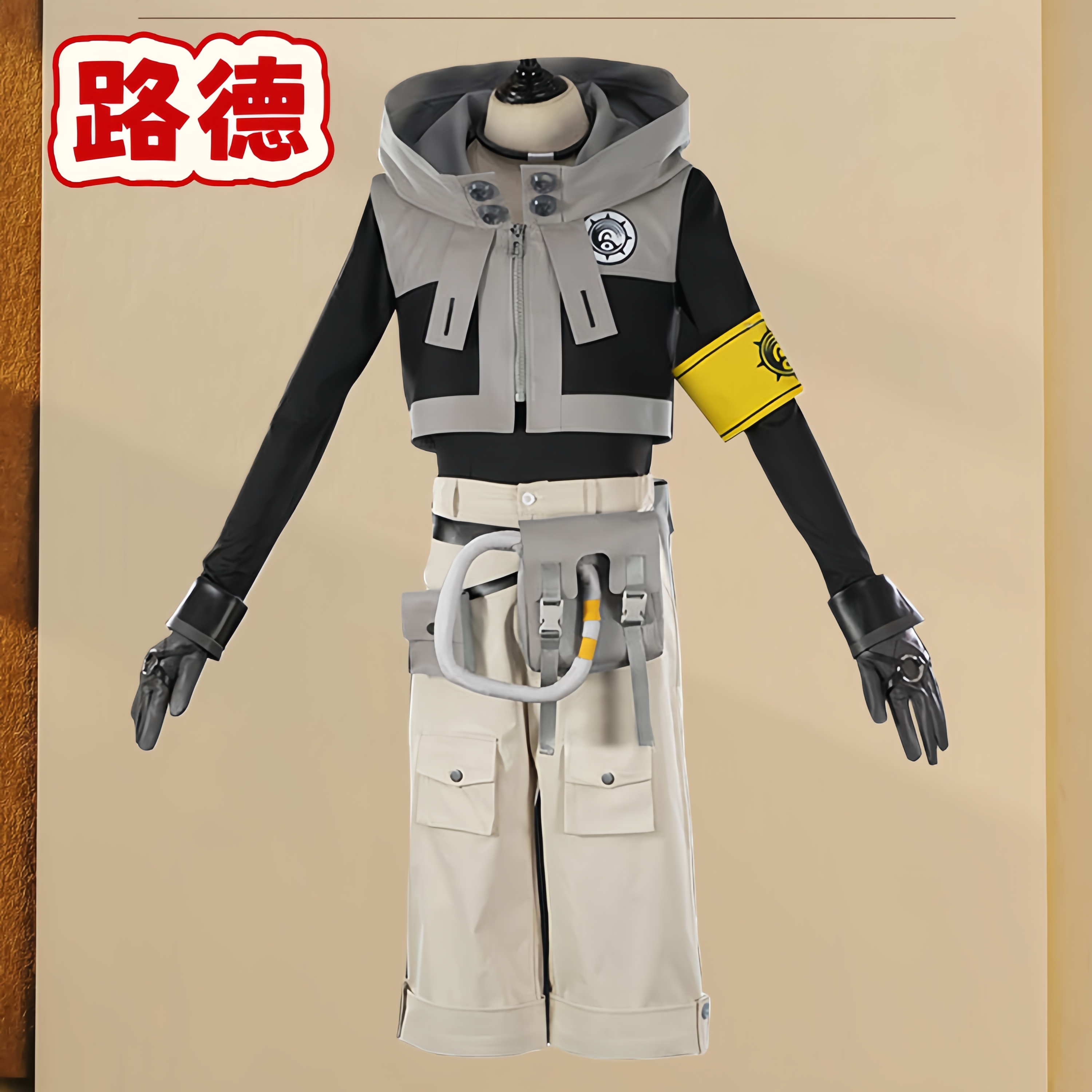 Костюм для косплея персонажа Waste Abyss War Ghost cos Luther Zanka Enji Li Glaze, полный комплект на Хэллоуин