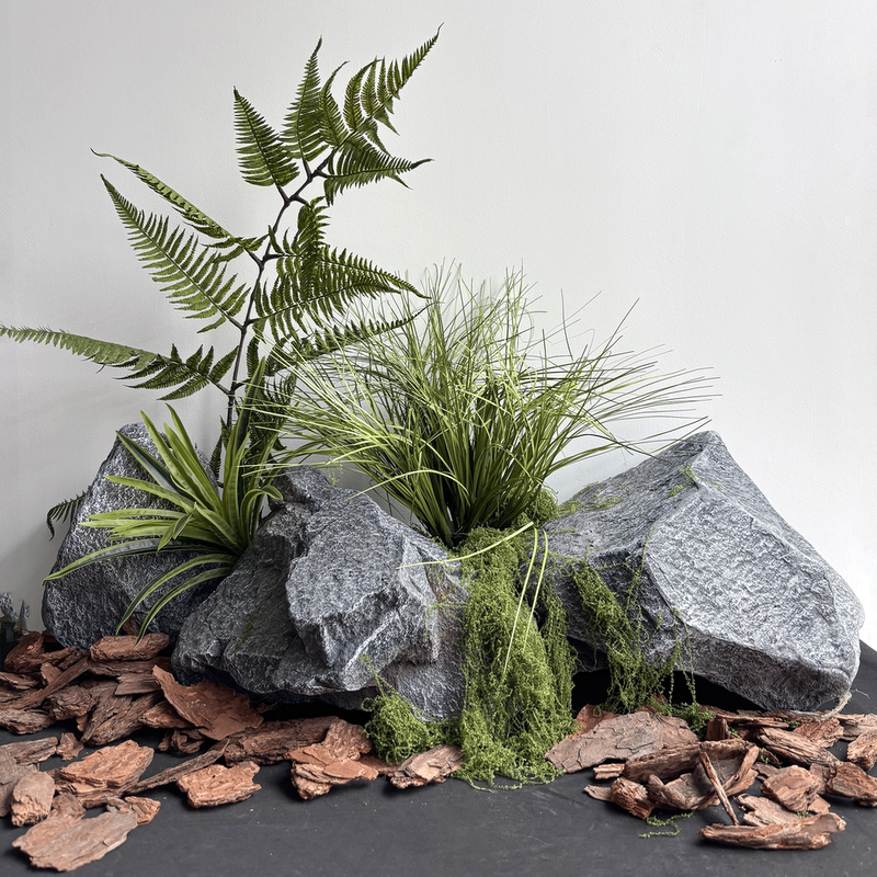 Simulated Stone Green Plant Foam Fake Stone Sculpture Rockery Landscaping Shooting Props Window Bionic Landscape Stone Ornaments