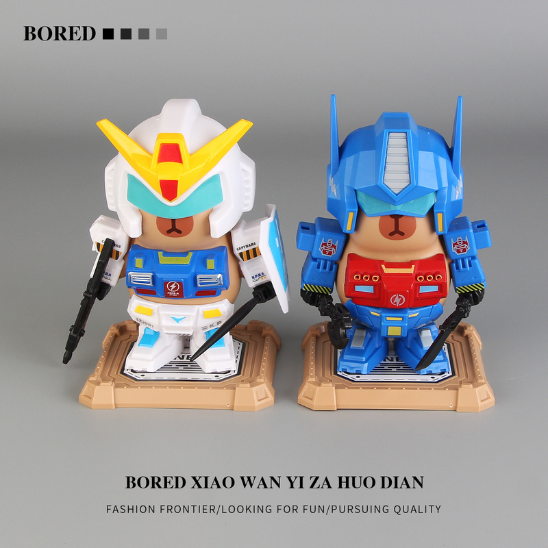 Bored? Transform into a Capybara! Capybara Magnetic Toy Mecha Doll Desktop Ornament Birthday Gift