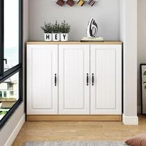 Balcony storage cabinet sun protection bay window cabinet storage cabinet sundry floor cabinet low cabinet European style large capacity solid wood cabinet customization