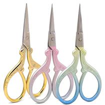 New embossing scissors Xiaofeng scissors Ruyi crane scissors Spartan scissors cross stitch thread cutting sewing scissors home office tea