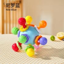 Teething stick teether ball baby toy educational newborn baby 3-6 rattle grasp and soothe training