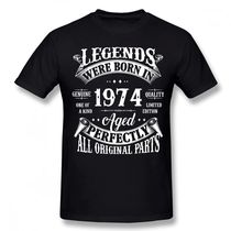 50th Birthday Vintage Legends made In 1974 50 Years Old Tee