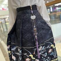 Horse face skirt accessories forbidden long style womens ancient style waist pendant waist pendant new Chinese style imitation jade pendant tassel waist pendant