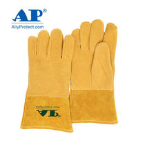 Umeng AP-2327 welder argon arc welding gloves deerskin material wear-resistant high temperature insulation fire retardant