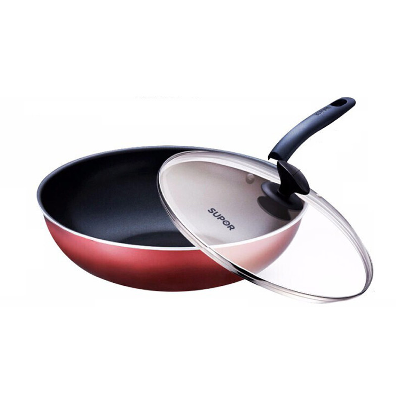 苏泊尔（SUPOR）炫彩易洁不粘炒锅*木铲PC30S3/PC32S3/PC34S3