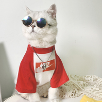 Original trendy brand customized dog and cat clothes summer thin cat anti-shedding T-shirt small dog Teddy Schnauzer