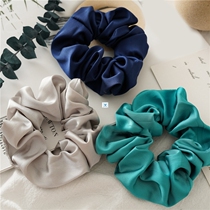 1PC Satin Silk Solid Color Scrunchies Elastic Hair Bands