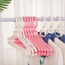 Plastic clothes hanger household adult non-slip rotating clothes hanger for wet and dry use bold and thickened clothes hanger coat drying hanger