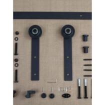 Full set of hanging rail track pulley bathroom kitchen ancient sliding folding sliding door partition custom accessories