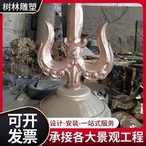 Supply of cast copper crafts cast bronze landscape sculptures copper forest sculptures