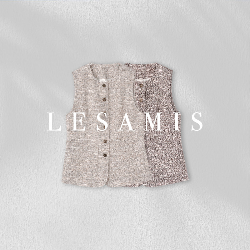 Lesamis·「Simple Luxury Introduction」Top Luxury Line·Mulberry Silk Wool Fine Shimmer Vest A812002669