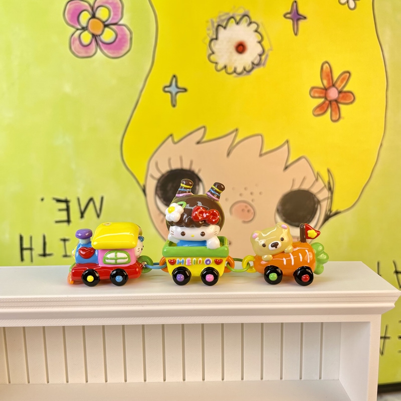 Hand-Painted Beads, Round Beads, Irregular Beads, Cartoon Hand-Drawn DIY 4.15 No. 1