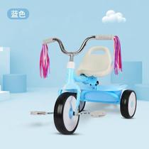 Lightweight single childrens pedal tricycle with bucket baby girls stroller can sit children large size