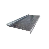 Stair treads sloped steel plates patterned anti-slip steel plates stainless steel treads outdoor iron stair customization