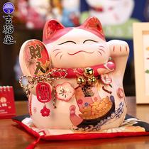 Маленькие украшения Lucky Cat керамические украшения для витрины магазина кассира креативные подарки украшение для гостиной дома экономия