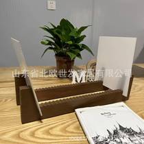 American LPs portable foldable vinyl record display rack solid wood record rack CD rack 50 disc rack