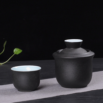 Warming wine pot Japanese style wine scalding device two and a half pounds warm wine scalding wine pot household rice wine white wine Chinese retro style ceramics