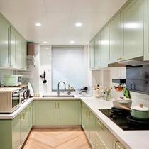 Customized kitchen integrated cabinets Economical quartz stone stainless steel countertops Home kitchen stove cabinets Customized cabinets