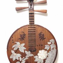 Musical instrument Yueqin manufacturer direct sales folk music mahogany rosewood professional plucked Ruan hand-painted wall decoration shooting props