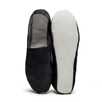 USHINE EU22-45 Whole Leather Sole Black White Flat Yoga Teac