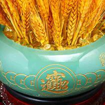 High-end fortune-bringing barley cornucopia decorations for living room office wine cabinet front desk decorations store housewarming and opening ceremony