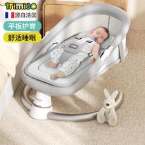 Taimei high coaxing baby artifact baby rocking chair baby lying down and sleeping rocking chair newborn soothing and sleeping cradle rocking bed