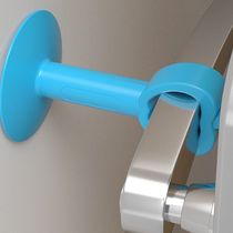 (Pack of 2) Door suction no-punch new door rear anti-collision door stopper bathroom soft rubber anti-collision mat cushioning