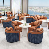 Royal Ling Luxury Hotel Lobby Reception Sofa Round Table Long Table Sales Office Beauty Salon Business Negotiation