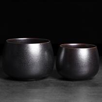 National trend ceramic water bowl new Chinese Zen style extra large gilt tea wash tea ceremony accessories tea residue ashtray