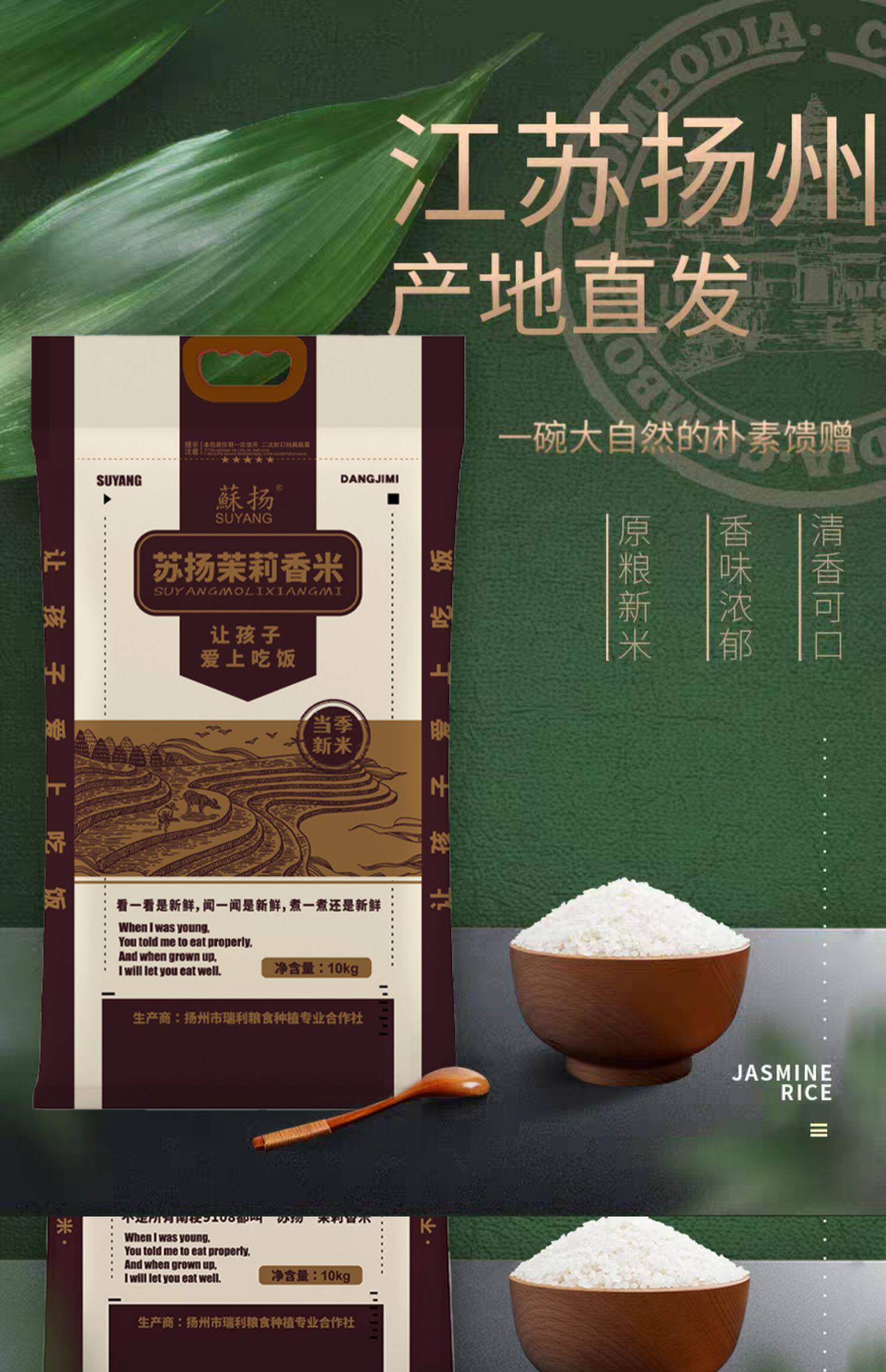 安享好物 安享C级粳米-苏扬茉莉香米 国标 