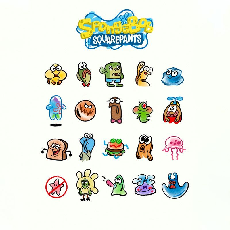 Bikini Bottom Spongebob Creative Ins-Style Tattoo Stickers Sweet and Cool for Girls and Students, Wrist Decoration, Washable Bikini Bottom Spongebob Creative Ins-Style Tattoo Stickers Sweet and Cool for Girls and Students, Wrist Decoration, Washable
