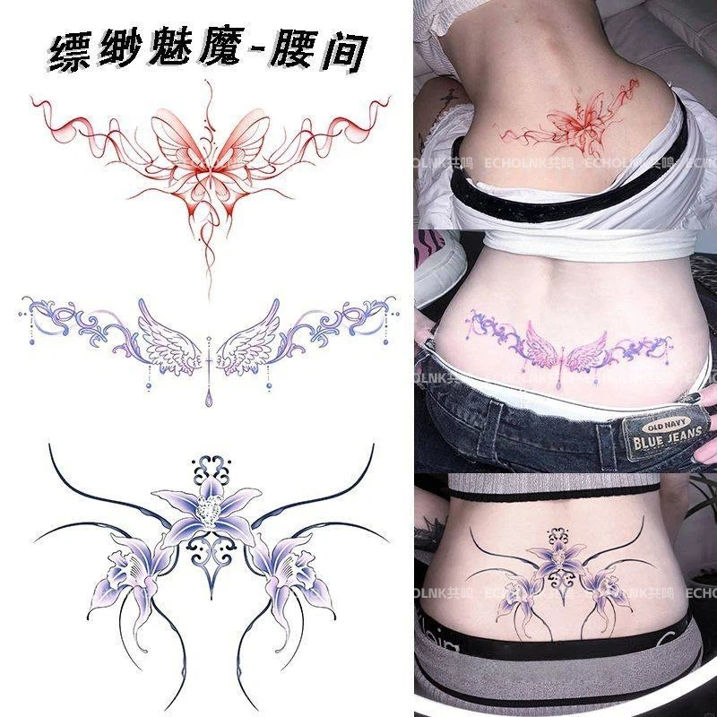 Pure Desire Ethereal Succubus Colorful Tattoo Stickers for Women, Waterproof and Long-Lasting, Covering Large Areas of Pregnancy Marks on Chest, Back, Lower Back, and Abdomen Pure Desire Ethereal Succubus Colorful Tattoo Stickers for Women, Waterproof and Long-Lasting, Covering Large Areas of Pregnancy Marks on Chest, Back, Lower Back, and Abdomen