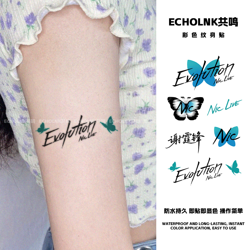 Nicolai Tse Concert Fan Support Tattoo Stickers, Waterproof and Long-Lasting, Realistic Arm Tattoos, Washable Merchandise Nicolai Tse Concert Fan Support Tattoo Stickers, Waterproof and Long-Lasting, Realistic Arm Tattoos, Washable Merchandise