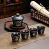Chinese cat bowl tea set home MM001 special tea set for tea brewing, retro ceramic tea anti-three all-rounder