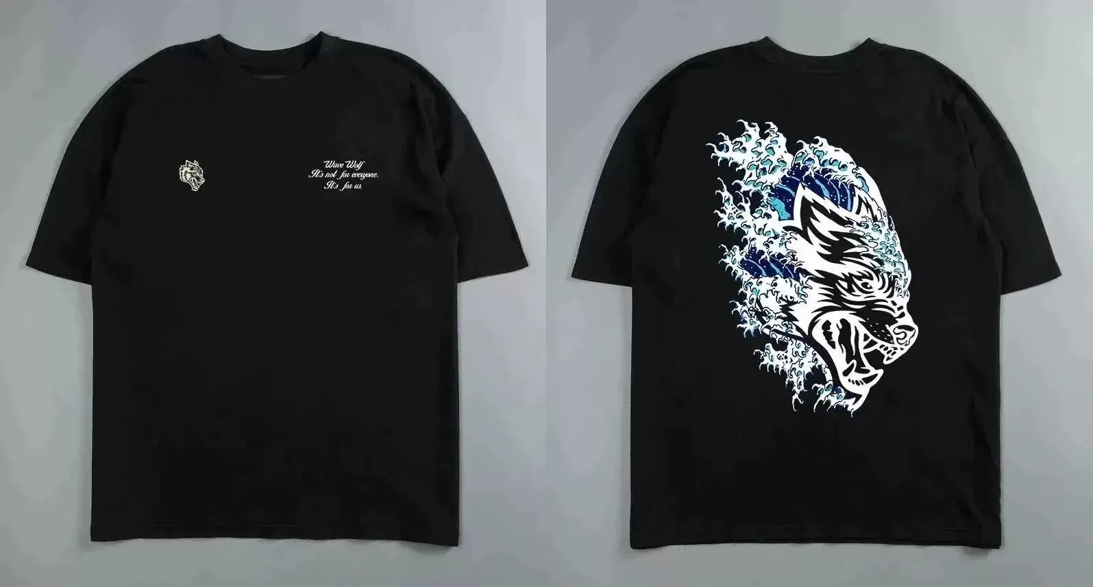 Darc Wolf Спортивная футболка Oversized Печать футболка для тренировок