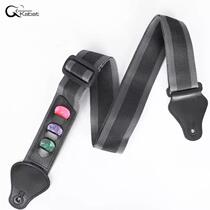 New guitar strap can be inserted into the pick folk guitar shoulder strap can be used to store the pick bass electric guitar braided nylon