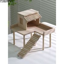 Hamster nest solid wood sleeping room landscaping supplies dwarf animal flower branch rat chinchilla rutin chicken hideaway house small house clever