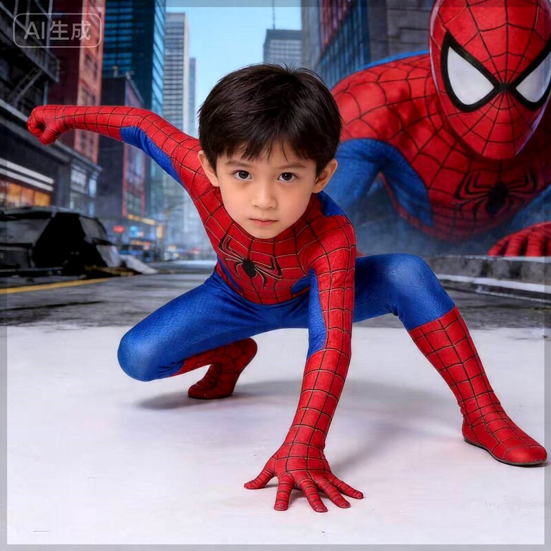 。 Authentic Spider-Man Cosplay Costume for Boys, Realistic Children's Version of the Amazing Spider-Man, Tight-Fitting Cosplay Outfit 。 Authentic Spider-Man Cosplay Costume for Boys, Realistic Children's Version of the Amazing Spider-Man, Tight-Fitting Cosplay Outfit