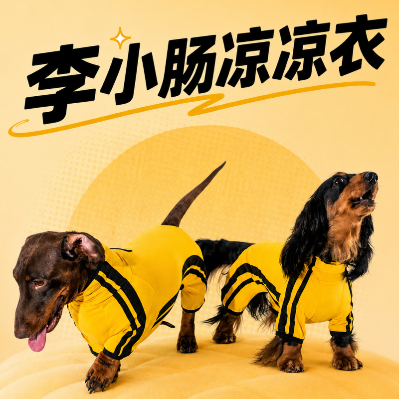 Boge Dachshund Four-Legged Clothing Summer Sun Protection Sporty Cool-Feeling Spandex Pet Clothing Outdoor Breathable Boge Dachshund Four-Legged Clothing Summer Sun Protection Sporty Cool-Feeling Spandex Pet Clothing Outdoor Breathable