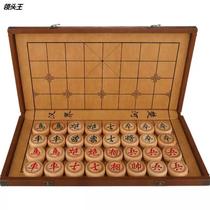 No. 50 beech Chinese chess set solid wood thickened adult folding chess board home large high-end chess