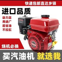 Chongqing small gasoline engine power water pump sprayer threshing micro-tillage 170F flat key electric start four-stroke original